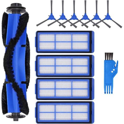 Accessory Kit Compatible with Eufy RoboVac 11S Max, 15C Max, 30C Max 12 Pieces: 1 Main Brush, 6 Side Brushes, 4 Filters, 1 Cleaning Brush (1/5)