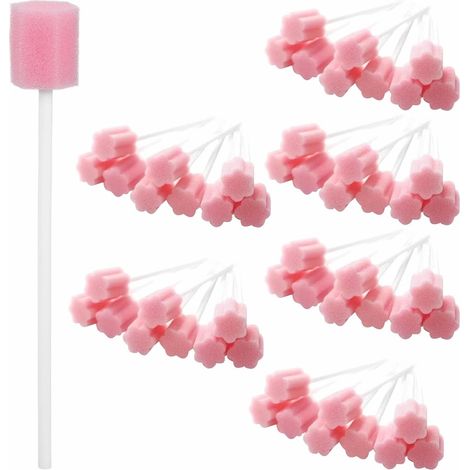 Lot de 60 Soins Bucco Bâtonnets Écouvillons en Mousse Jetables (1/5)