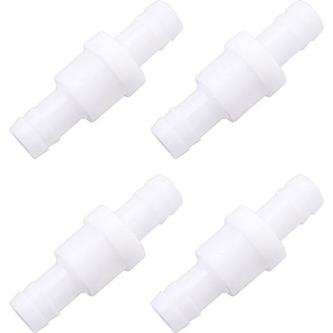 4pcs Clapet Anti-retour à Sens Unique Air Eau Gaz 10mm Clapet Anti-retour en Plastique Remplacement pour Traitement de l'eau Purification de l'air (1/5)