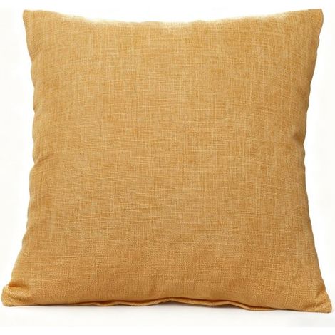 2 fundas decorativas para cojines，Estilo rústico campestre bohemio，Funda de lino grueso，Ideal para sofá cama u oficina (40x40 cm) (1/5)