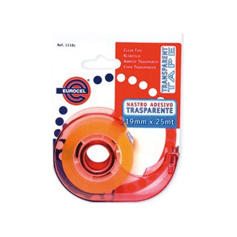 Nastro trasparente con dispenser 19 mm×25 m – BLU DISPENSER