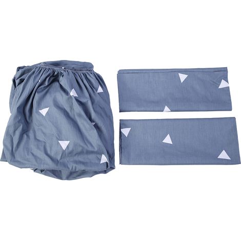 Taie D'oreiller Et Lit Parfaitement Adapté - Ensemble De Literie En Coton 100 % - Pour Lit De 120 Cm - 1 Taie De Couette Et 2 Taies D'oreiller (1/5)