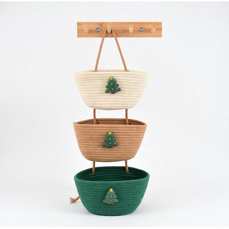 Etagere suspendue sapin noel 3 niveaux decor pour la maison (1/5)