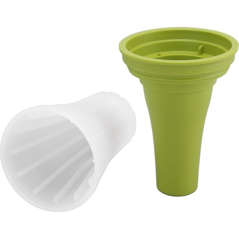 Gobelet à granité pour boissons glacées rapides, grande capacité (150 ml), avec couvercle, vert estival. (1/5)