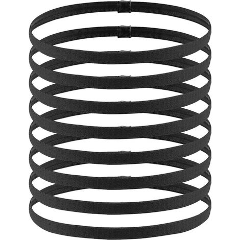 Élastique Cheveux Serre Tete Homme 8 Pcs Bandeau Cheveux Homme Antidérapant Bandeau Sport pour Yoga (1/5)