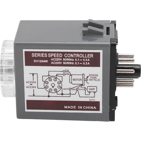 Variateur de vitesse moteur AC DV1204W, régulateur 220VAC pour convoyeurs et ascenseurs industriels (1/5)