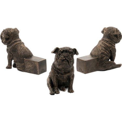Sitting British Bulldog Plant Pot Feet - Set of 3 - L11 x W5 x H8.5 cm