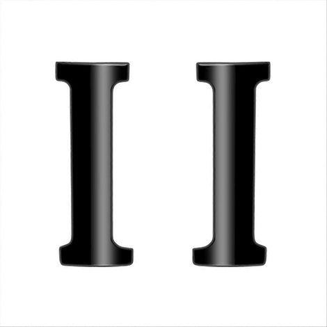 Innentürgriff mittig, selbstklebender Zierknopf, glänzend schwarz, für Fahrzeuge. (1/5)