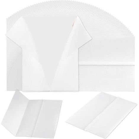 120 feuilles de papier vélin pré-pliées, pochettes imprimables 5 x 7 pouces (1/5)