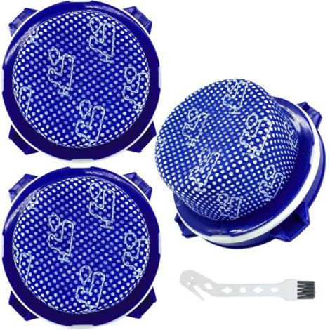 BUNTHAUS PA Lot De 3 Filtres Lavables Réutilisables Pour Aspirateur Sans Sac Multi Modèles (1/4)