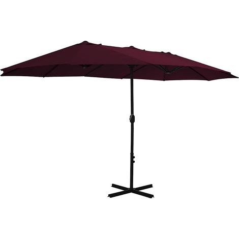 Maison Exclusive - Sonnenschirm mit Aluminium-Mast 460x270 cm Bor (1/5)