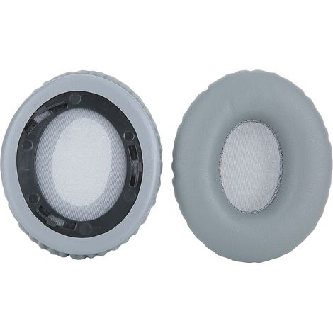 Kit de remplacement de 2 coussinets d'oreille en coton gris pour casque Monster Solo HD Solo 1.0 (1/5)