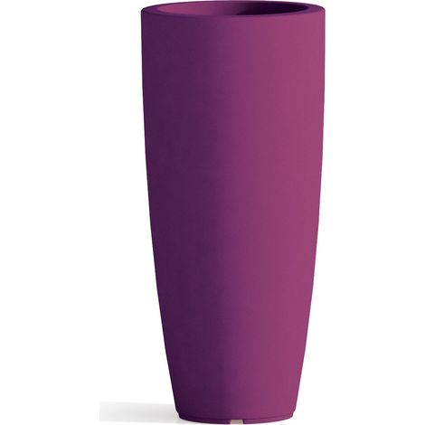 Idroweb – Pot à réserve d'eau rond 70 cm – Polyéthylène violet – Finition sablée – Capacité 12 litres – Résistant aux chocs et intempéries