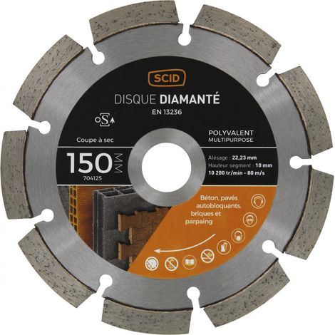 Disque polyvalent - LS 150 - 150 mm - Alésage 22,23 mm - Milieu de gamme