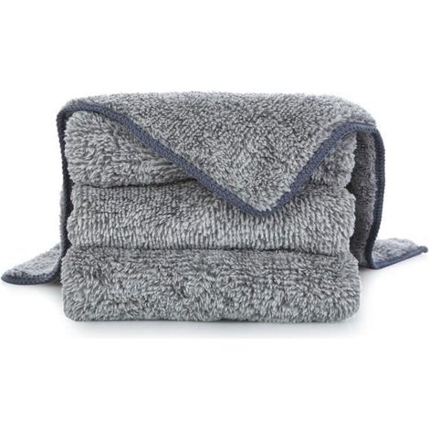 Chiffons Microfibre 5 PCS ,Gris 30cm,pour Nettoyage Auto, Mobilier, Vaisselle , Cuisine, Salle de Bain, Vitres (1/4)