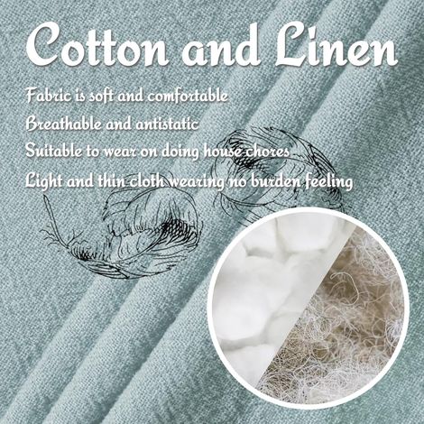 Tablier de cuisine pour femme en coton motif X dos (1/4)