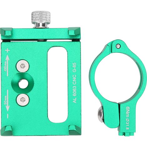 Support de téléphone portable en alliage d'aluminium G-85 avec clip de navigation pour moto et vélo (vert) (1/5)