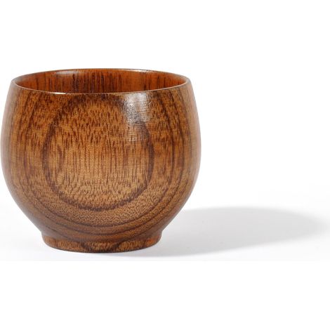 tasse à eau, tasse à thé en bois, chope à bière, service à thé Kung Fu en bois, tasse à eau en bois de jujubier, tasse à ventre rond