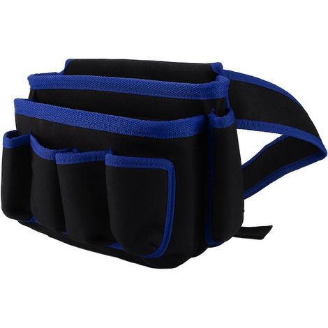 Sacoche à outils électriques multipoches, sac banane multifonctionnel et ajustable, ceinture porte-outils, Blue Edge (1/5)