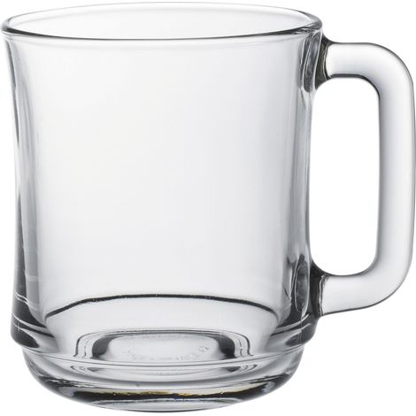 Vasos de cristal Duralex LYS con asa, 250 ml, transparentes - juego de 6