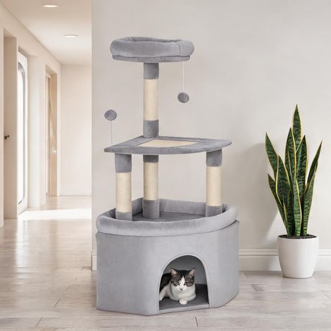 Arbre à chat gris clair 49 x 49 x 114 cm (1/5)