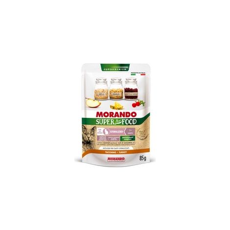 CIBO GATTO MORANDO S/FOOD STERIL.85 G TACCHINO