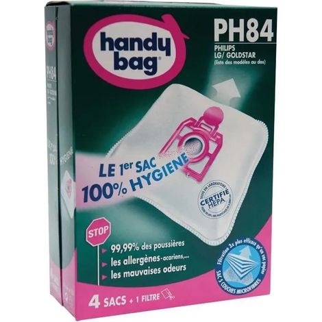 Bolsa para aspiradora Handy Bag PH84 microfibra antiolores