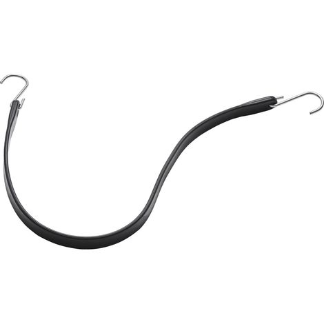 Mophorn 24 Zoll flaches Bungee-Seil, 20 mm starke, schwarze Hochleistungsgurte mit S-Haken aus Stahl, 10-teiliges elastisches Bungee-Seil für Fracht, Planen, LKWs und Zelte