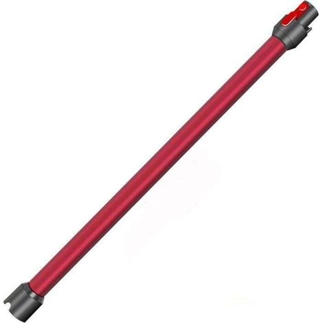 Tubo de extensión compatible con Dyson V7/V8/V10/V11/V15 – Rojo, aluminio ligero, 2 piezas