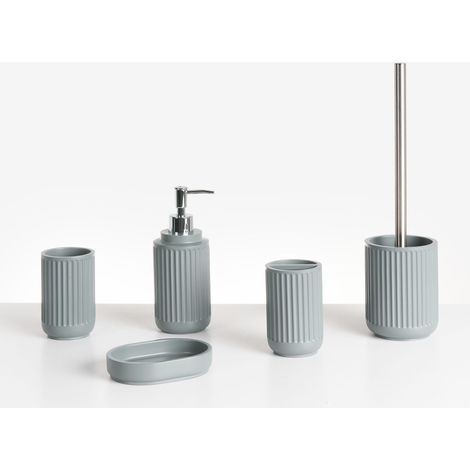 Badaccessoires Set 5-teilig HUARMEY Hellgrau