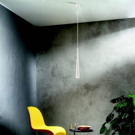 Lampada a sospensione NOA D6 cm alluminio verniciato a polvere Bianco - Grande (1/2)