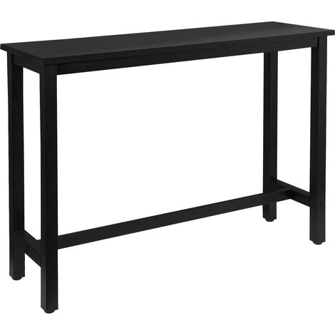 Table de bar multifonctionnelle en MDF et métal 140x100x40 cm (1/5)