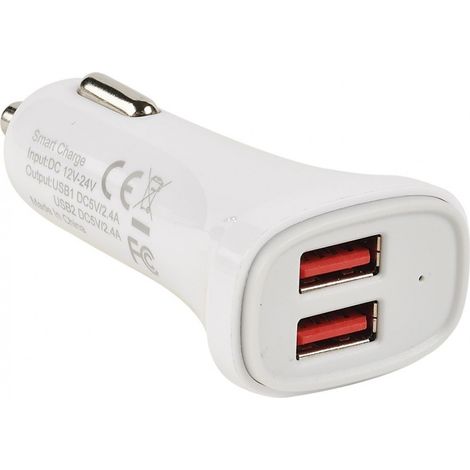 Erard - chargeur 2 usb sur allume-cigare - 2 x 5v2.4a (sma - 728334 - 3700117283347