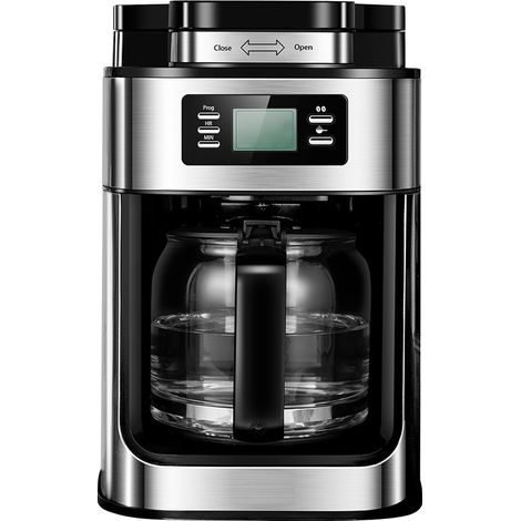 Machine café automatique avec broyeur, cafetière filtre maison UK