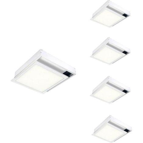 Kit Saillie BLANC pour Panneau LED 30x30 Slim (Pack) - SILAMP (1/5)