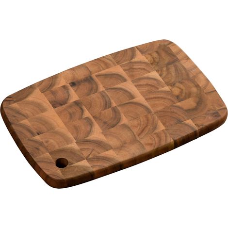 KESPER  Tagliere professionale con foro per appenderlo, materiale: legno di acacia (legno), dimensioni: 32 x 22 x 2 cm, colore: marrone, naturale  28152 (1/3)