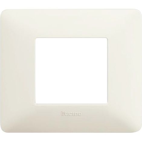 Placca 2 Moduli Matix, in tecnopolimero, Cenere
