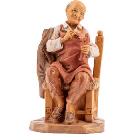 STATUETTA PASTORE FONDATORE 12 CM PER PRESEPE