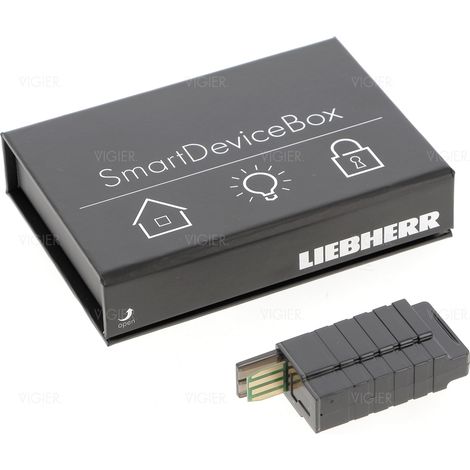 Box domotique 612577800 – Kit de connexion pour appareils Liebherr – Notifications smartphone – Installation rapide sans outil