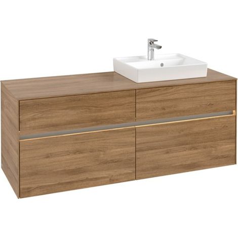 V&B Waschtischunterschrank Collaro 140x54,8x50cm, WT r, LED 10W, Kan Oa (1/3)