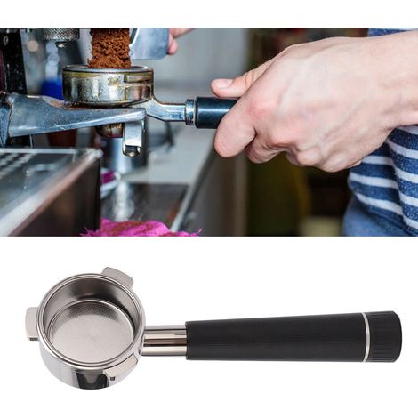 Convient aux machines à expresso Breville série 8 avec porte-filtre de 54 mm, trois poignées, porte-filtre sans fond, noir. (1/5)