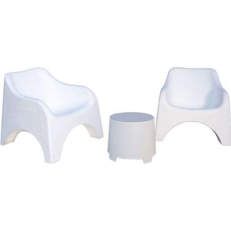 Salottino Set Cloud Bianco Pz 3 Progarden (1/3)