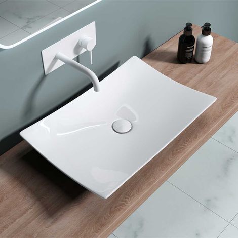 Durovin Bathrooms Rectangular Countertop Sink Modern  Vessel Sink - 600 x 395mm WxD (1/5)