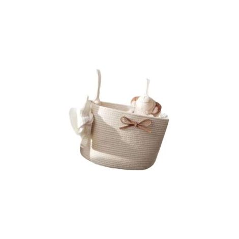 Cesta de almacenamiento colgante para cuna, bolsa grande, portátil, ahorra espacio, accesorios para el cuidado del bebé, ropa de bebé, bolsa organizadora de pañales - Crezuo