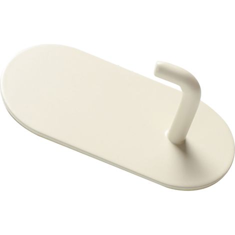 Dekorativer selbstklebender Wandhaken aus Eisen für Wohnzimmer und Küche, cremefarben und weiß [Selbstklebender Eisenhaken] (1/5)
