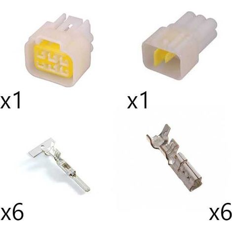 Kit connettore furukawa 090 maschio femmina 6 vie
