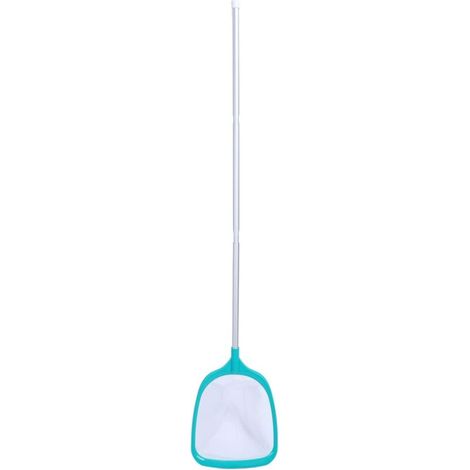 Filet d'écumoire de Piscine à Mailles Fines, Outil de Nettoyage de Remplacement, Fournitures avec Poteau Télescopique à Filetage 3 Sections pour étang et Place Efficacement Les Poissons,