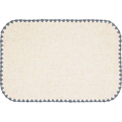Set de Table en Tissu "Sandrine" 30x45cm Bleu