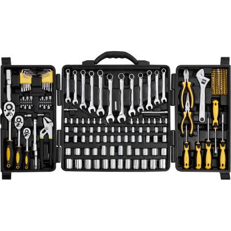Set di Attrezzi Meccanici, 207 Pezzi Bussole da 6, 35, 9, 52, 12 (1/5)