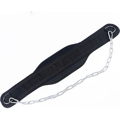 Ceinture de traction, abdominaux, haltérophilie, squats, soulevé de terre, chaîne, disques de barre, équipement de protection pour l'entraînement des muscles du dos.